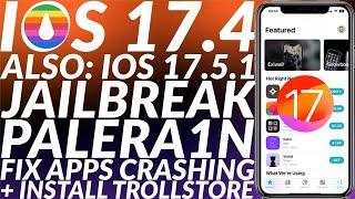 Palera1n Jailbreak iOS 17.417.5.1 + Trollstore 2  Palen1x Beta 9.1  iOS 17.417.5.1 Jailbreak