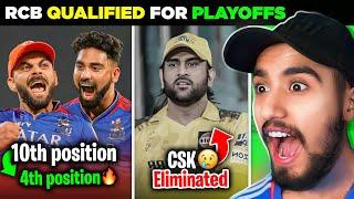 OMG RCB QUALIFIED for Playoffs  - KOHLI reaction  CSK Eliminated   RCB vs CSK