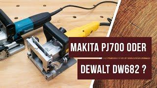 Flachdübelfräse - Dewalt DW682  und Makita PJ7000 - ein kleiner Vergleich.