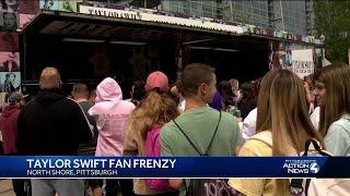 Taylor Swift fans buy merchandise before Eras Tour in Pittsburgh