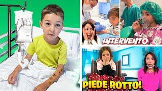 3 STORIE DI MAMMAGIULIA E FIGLIACHIARA IN OSPEDALE - INTERVENTO PIEDE ROTTO FIGLIODIEGO RICOVERATO