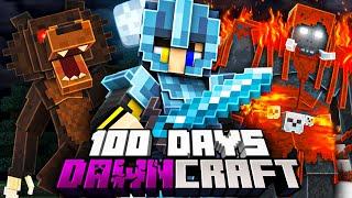 I Survived 100 Days in DAWNCRAFT