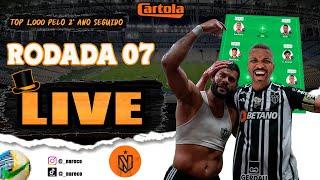 LIVE CARTOLA FC 2024 RODADA 7 - QUAL O MELHOR TRIO DE MEIO E ATAQUE PRA CONFIAR ?