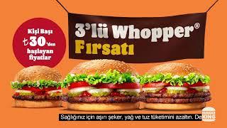 Burger King®’den 3’lü Whopper® Fırsatı