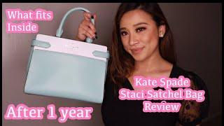 Kate Spade Staci Satchel medium Full review after owning it for a year