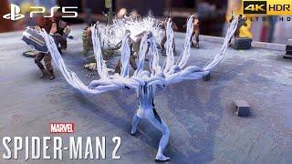 Marvels Spider Man 2 PS5 Anti-Venom Suit Combat & Swinging 4K60FPS GAMEPLAY