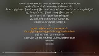 Ragasiyamaai  Dum Dum Dum  Karthik Raja  synchronized Tamil lyrics song