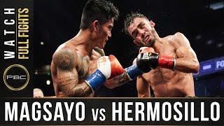 Magsayo vs Hermosillo FULL FIGHT October 3 2020  PBC on FS1