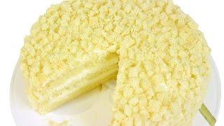 Торт Мимоза. Пошаговый видео рецепт популярного итальянского торта.