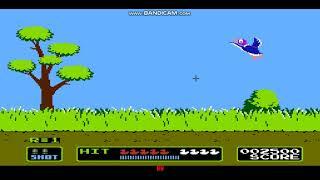 Duck Hunt - Nintendo Entrainment System Gameplay -  Round 1 