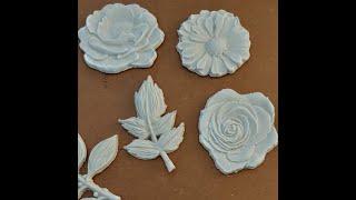 Making beautiful embellishments using Prima Marketing moulds