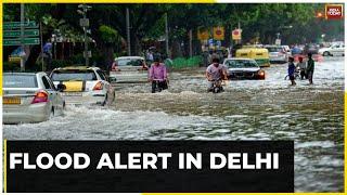 Delhi Floods Flood Alert In Delhi Yamuna Overflows Crosses Danger Mark