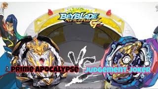 Prime Apocalypse Vs Judgement Joker  Beyblade burst GT battle