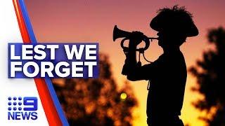 Sydney locals’ driveway Anzac tributes   Nine News Australia