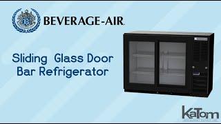 Beverage Air Sliding Glass Door Bar Refrigerator BB48HC-1-GS-B