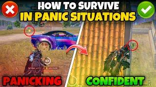 HOW TO SURVIVE IN PANIC AND HARD SITUATION FIGHTS IN BGMI  Tips & Tricks Mew2.