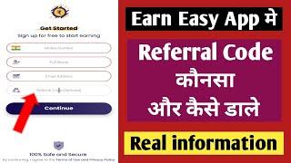Earn Easy App Referral Code  Earn Easy Referral Code  Earn Easy App Payment Proof