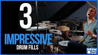 3 Drum Fills To IMPRESS Your Friends - Drum Lesson  Drum Beats Online