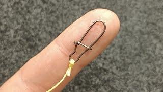 The best knot that every fisherman should know about. How to attach a carabiner to a cord and line