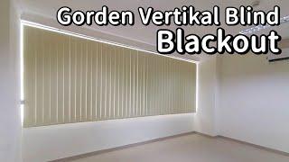 Gorden Vertikal Blind blackout untuk kantor minimalis modern