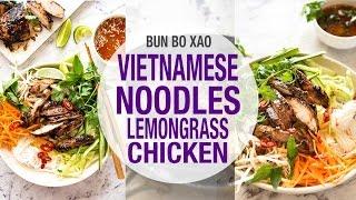 Vietnamese Noodles with Lemongrass Chicken