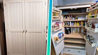 DIY Kitchen Pantry Cabinet Low Cost & Simple