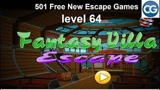 Walkthrough 501 Free New Escape Games level 64 - Fantasy villa Escape - Complete Game