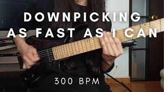 What is the MAXIMUM DOWN-PICKING speed possible?