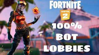 How To Get Into BOT LOBBIES In Fortnite Chapter 2 *INSANE BOT LOBBY GLITCH* PS4XBOX