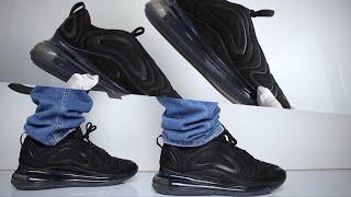 Nike Air Max 720 Triple Blackreview - UNBOXING & ON FEET