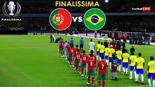 Portugal Vs Brazil - FINALISSIMA 2024  Full Match All Goals  Ronaldo vs Vinicius  PES Realistic