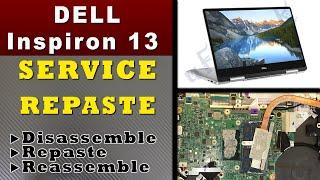 HOW TO Repaste  Clean DELL Inspiron 13 7000 series SERVICE