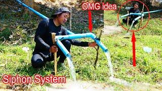 Auto Water - Double Siphon System How to install Siphon System suck water Without electricity