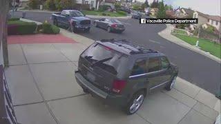 DISTURBING VIDEO California girl hides behind truck as shes followed by stranger  ABC7