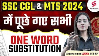 SSC CGL & MTS 2024  SSC MTS English One Word Substitution  English By Ananya Maam