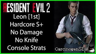 Resident Evil 2 REmake PS4 Pro No Damage - Leon 1st Leon A Hardcore S+ Rank