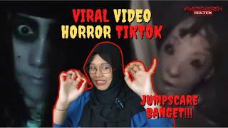 TIKTOKER HORROR REACT TO VIDEO TIKTOK HORROR VIRAL PT. 3 - #nyeremserem reaction