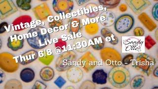 Curated Live Sale Incredible Deals on Unique Finds  June 8 @1130am et 830am pt