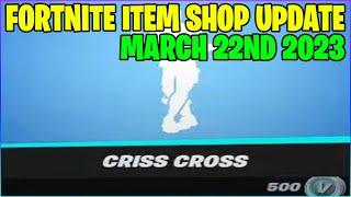 *RARE* CRISS CROSS EMOTE IS BACK FORTNITE ITEM SHOP MARCH 22ND 2023