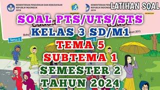 Soal Tematik Kelas 3 SD Tema 5 Subtema 1 Keadaan Cuaca dan Kunci Jawaban