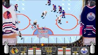 NHL 94 Chicago Blackhawks vs Edmonton Oilers - Connor vs Connor - NHL Stanley Cup Playoffs - PC DOS