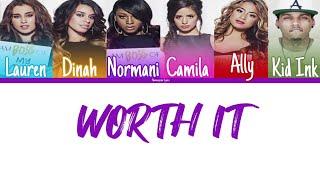 Fifth Harmony - Worth It ft. Kid Ink Color Coded Lyrics  Harmonizzer Lyrics