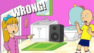 Caillou Uses Girls Bathroom & Gets Lecture MUST WATCH VIDEO