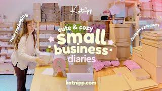 Running my Cozy Small Business ૮ • ﻌ - ა How I Create a new product range New Packaging cafe work