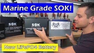 New Battery Marine Grade SOK 12V 206Ah LiFePO4 for $.39 per Wh