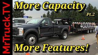 2023 Ford Super Duty Michigan Proving Grounds reviewing all the features for towing big trailers.