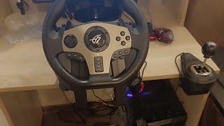 обзор и игра на руле dexp wheelman pro gtрассказал как установить драйвера и настроить руль
