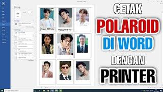 Cara cetak Foto Polaroid di Word dengan Printer