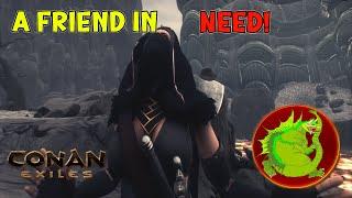 Epic Journey to the Volcano Showing a friend how to face the inferno  Conan Exiles