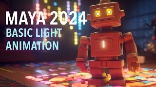 Maya 2024 - Basic Light Animation
